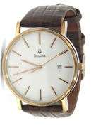 Bulova classic white dial quartz watch