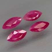 Fantastic 4.49ct set of MARQUISE CUT Burmese Rubies!