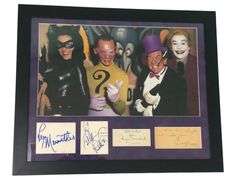 Batman TV Show Cast Autographed Custom Cut Photo Display