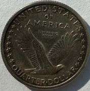 Strong 1917 Type 1 Standing Liberty Quarter