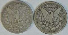 Scarce 1878-CC & 1882-CC Morgan Silver Dollars
