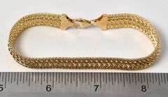 Sturdy 18K Yellow Gold Chain Link Bracelet