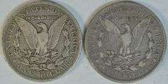Scarce 1890-CC and 1891-CC Morgan Silver Dollars