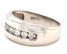 14kt White gold 0.40ctw channel set diamond band