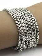 David Yurman multi row box  link bracelet