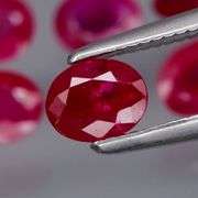 Top blood red! Translucent! 2.58ct Burmese Ruby set!!!