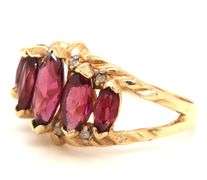 Pretty Rhodalite Garnet 10k YG Ring