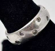 CZ Gemstone Ring in Sterling Silver