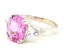 Pretty 14K WG Pink Topaz Ring