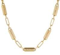 0.50ctw Diamond Accent Fancy Link Station Necklace in 18K