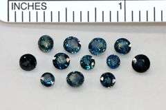 Natural Teal Sapphires - Lot of 12