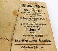 Antique 1722 German Book