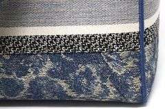 Dior blue off white Cannage Embroidered Canvas medium lady D lite tote