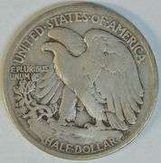 Valuable key date 1916-S Walking Liberty Half Dollar in VF