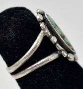 Turquoise Gemstone Ring in Sterling Silver SIZE 2