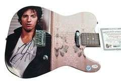 Bruce Springsteen Signed Darkness LP Album Cd Photo Graphics Guitar ACOA