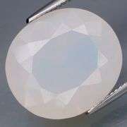 Glowing 16.05ct snow white Fire Opal!