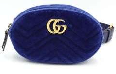 GG Marmont Crossbody Velvet Belt Bag