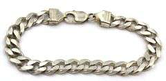 Group lot of 2 Italian vintage 925 sterling silver bracelets