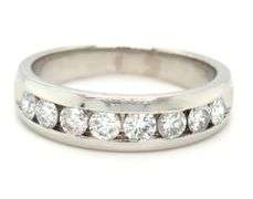 Platinum 1.20ctw channel set diamond band