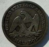 Circulated 1860 O Seated Half