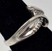 Diamond Ring in Sterling Silver