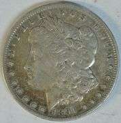 Very sharp 1891-CC Morgan Silver Dollar. Key date in XF