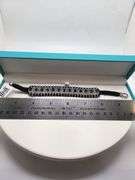 New! +5 ctw all natural diamonds and sapphires  weaved on fabric bracelet