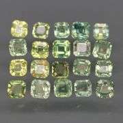 Untreated! Fantastic 2.50ct bright green Sapphire set!