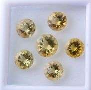 High fire! 4.19ct complete set of untreated Heliodore Beryl!