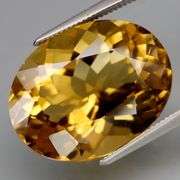 Impressive 14.88ct richly colored oval cut Citrine! Untreated!