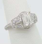 1.94CTW Earth Mined Emerald Cut Diamond Ring