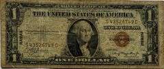 $1 Hawaii Overprint Issue 1935 A Silver Certificate