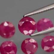 Collectors 3.14ct PIGEONS BLOOD Burmese Ruby set!!!