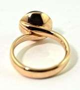 Exquisite Modern 18K Yellow Gold Cabachon Amethyst Ring
