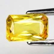 Simply amazing .61ct VVS 6x4mm canary yellow Sapphire