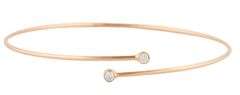 Tiffany & Co. 0.10ctw Diamond Elsa Peretti Hoop Single Row Bangle Bracelet in 18K