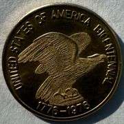 1776-1976 Unc Bicentennial George Washington Gold Coin