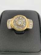 CERTIFIED 18K YELLOW GOLD DIAMOND RING