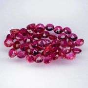 Real! Top crystal! 2.06ct 43 piece Ruby set! Heated only!
