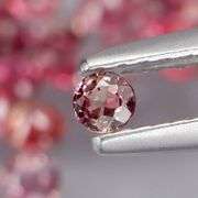 Untreated! 3.49ct dusty rose Sapphire set