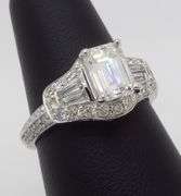 1.94CTW Earth Mined Emerald Cut Diamond Ring