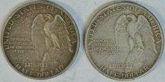 Nice sharp pair of 1925 Stone Mountain Commemorative Half Dollars