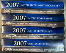 4 Full 14-piece 2007 Proof Sets in original packaging