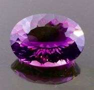 Amazing 21.73ct high fire concave cut pure Amethyst