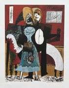 Pablo Picasso, Dancing Couple, Hand Signed by the Estate