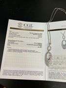 CERTIFIED BRAND NEW 14K WHITE GOLD NECKLACE WITH DIAMOND PENDANT