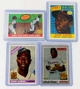 4 Hank Aaron Reprint Baseball Cards