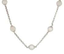 8.5MM Cultured Pearl Station Chain Necklace in 14K