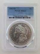 1883 O Morgan Silver Dollar, PCGS MS63